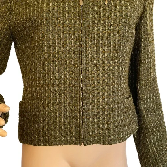 VINTAGE CARLISLE WOOL ZIP JACKET  SZ 4 - Picture 8 of 16